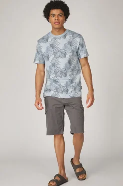 Best Tom Tailor Short 1040226 Grey Structure Print