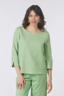 Best Tom Tailor Trui 1045521 Light Green/Ass. Flower