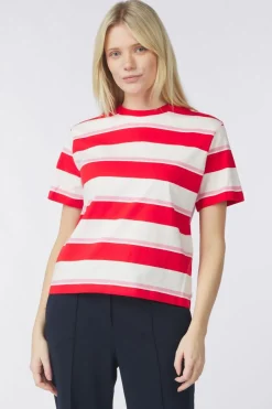 T-Shirt Striped Boxy T-Shirt-Tom Tailor Sale