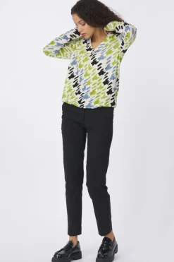 T-Shirt T-Shirt V-Neck Alloverprinted-Tom Tailor Discount