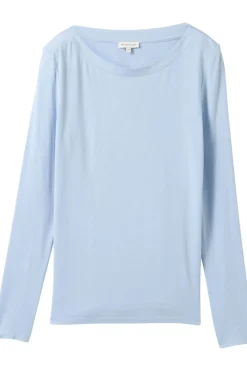 Outlet Tom Tailor T-Shirt T-Shirt Sleeky Boat Neck Kentucky Blue