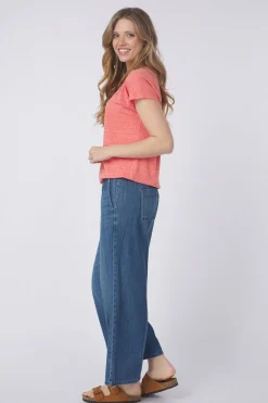 T-Shirt T-Shirt Ajour Crew Neck-Tom Tailor Fashion