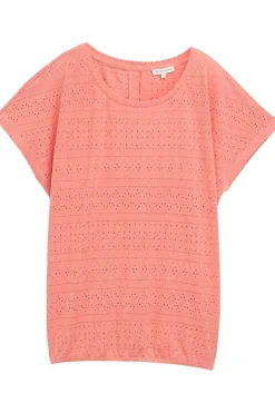 T-Shirt T-Shirt Ajour Crew Neck-Tom Tailor Fashion