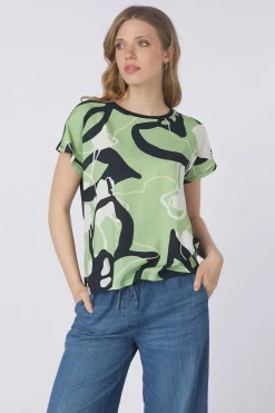 Clearance Tom Tailor T-Shirt T-Shirt Fabric Mix Mid Blue/Denim / Jeans