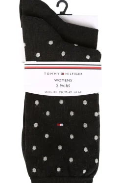 Clearance Tommy Hilfiger Socks Kous Dot Sock black