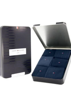 Sokken Th Men Sock 6P Tin Giftbox Birdseye-Tommy Hilfiger Socks Online