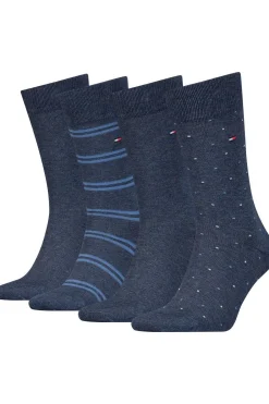 Online Tommy Hilfiger Socks Sokken Th Men Sock 4P Tin Giftbox Stripe Dot Jeans