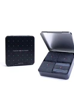 Online Tommy Hilfiger Socks Sokken Th Men Sock 4P Tin Giftbox Stripe Dot Jeans