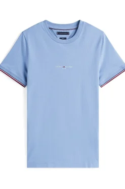Best Tommy Hilfiger T-Shirt Tommy Logo Tipped Brisk Blue