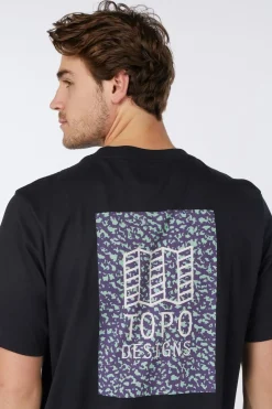 Clearance Topo Designs T-Shirt Topo Dry Lake Tee S/S M Black