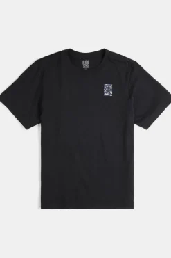 Clearance Topo Designs T-Shirt Topo Dry Lake Tee S/S M Black