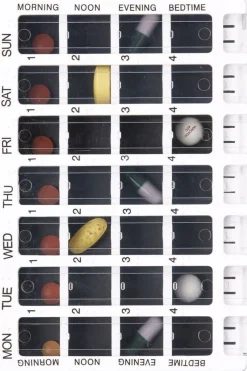 Diversen Medicijncassette 7 Dagen 4 Dag Delen-Van Assendelft Fashion