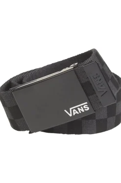 New Vans By Deppster Ii Web Belt Boys Dark Grey/Checks