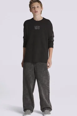 Discount Vans Jeans By Check-5 Baggy Denim Pant Stonewash Black