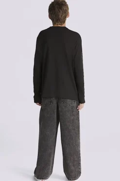 Discount Vans Jeans By Check-5 Baggy Denim Pant Stonewash Black