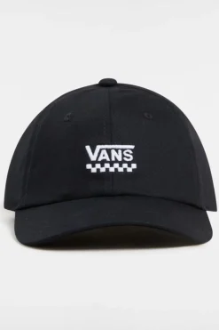 Clearance Vans Pet Court Side Curved Bill Jockey Black