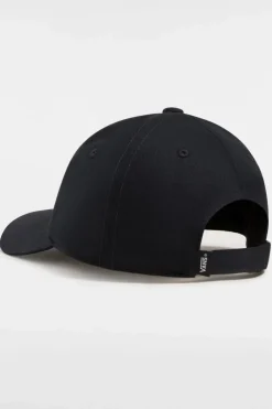 Clearance Vans Pet Court Side Curved Bill Jockey Black