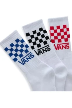 Sokken Drop V Classic Check Crew Sock White/Black/Heather-Vans Clearance