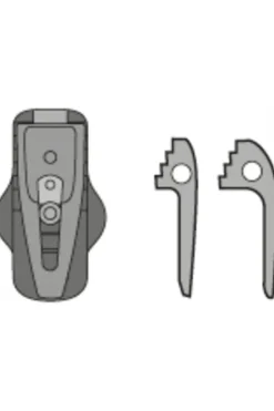 Best Vaude Accessoire Step Adjust Oversize Hook (Pair) black