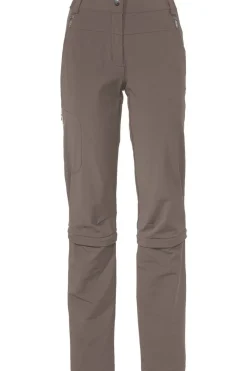 Sale Vaude Afritsbroek Women'S Farley Stretch Capri T-Zip III Coconut