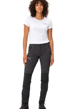 New Vaude Broek Women'S Elope Pants dark grey