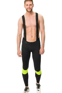 Hot Vaude Fietsbroek Kuro Warm Bib Tights black/yellow