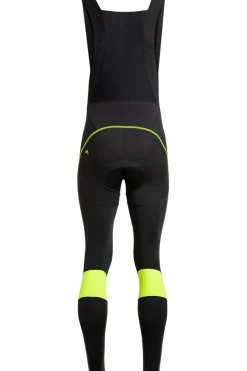 Hot Vaude Fietsbroek Kuro Warm Bib Tights black/yellow