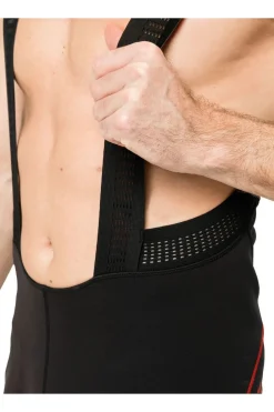 Outlet Vaude Fietsbroek Kuro Warm Bib Tights black/orange