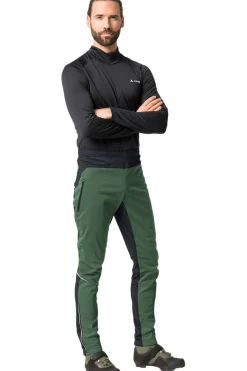 Fashion Vaude Fietsbroek Men'S Wintry Pants V mid green/black