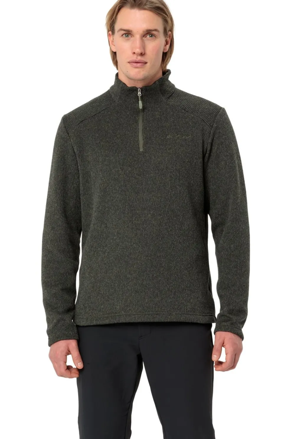 Hot Vaude Fleece Tesero Pullover Khaki