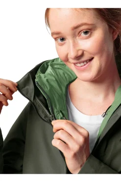 Sale Vaude 3-in-1 Jas Women'S Annecy III Khaki