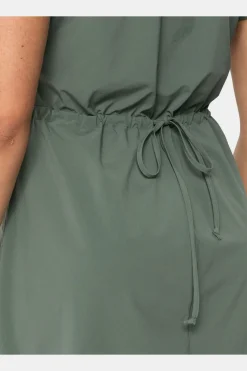 Hot Vaude Jurk Farley Stretch Olive Green