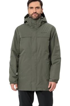 Clearance Vaude Regenjas Men'S Escape Padded Parka mid khaki