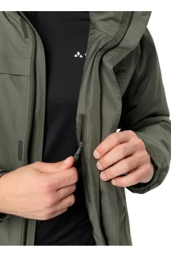 Clearance Vaude Regenjas Men'S Escape Padded Parka mid khaki