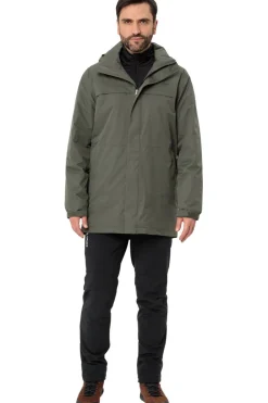 Clearance Vaude Regenjas Men'S Escape Padded Parka mid khaki