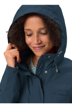 Sale Vaude Regenjas Women's Mineo 2.5L Coat Dark Sea