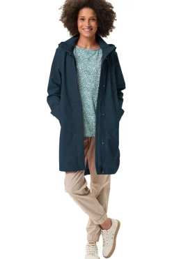 Sale Vaude Regenjas Women's Mineo 2.5L Coat Dark Sea