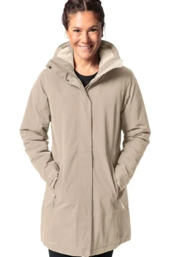 Hot Vaude Regenjas Women'S Skomer Wool Parka Ii Beige