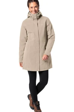 Hot Vaude Regenjas Women'S Skomer Wool Parka Ii Beige