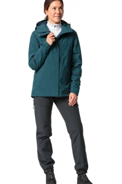 Online Vaude Regenjas Yaras Warm Rain Jacket dark green