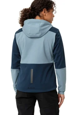 Hot Vaude Softshell Jas Women'S Qimsa Hooded Softshell Jacket dark blue/light blue