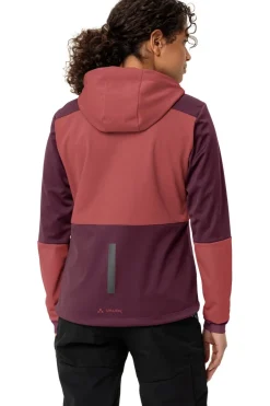 Online Vaude Softshell Jas Women'S Qimsa Hooded Softshell Jacket Mid Red/Bordeaux / Maroon