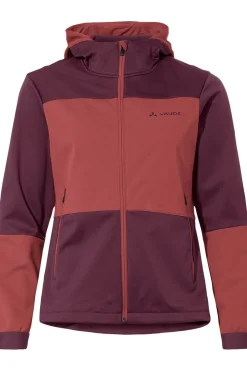 Online Vaude Softshell Jas Women'S Qimsa Hooded Softshell Jacket Mid Red/Bordeaux / Maroon