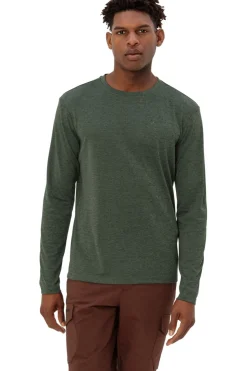 Sale Vaude T-Shirt Essential Ls Tee Olive Green