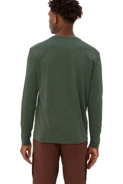 Sale Vaude T-Shirt Essential Ls Tee Olive Green