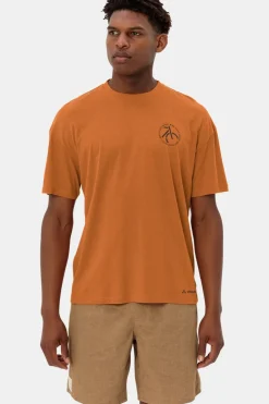 Clearance Vaude T-Shirt Men'S Cyclist Casual Shirt Orange/Mustard