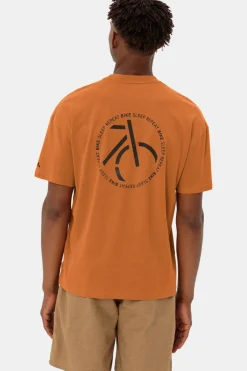 Clearance Vaude T-Shirt Men'S Cyclist Casual Shirt Orange/Mustard