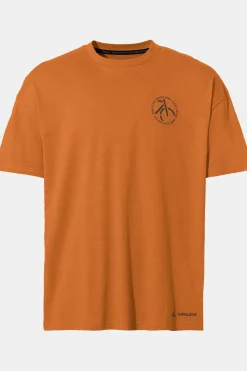 Clearance Vaude T-Shirt Men'S Cyclist Casual Shirt Orange/Mustard