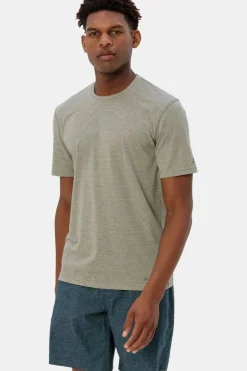 Clearance Vaude T-Shirt Men'S Mineo Striped T-Shirt Ii Agave