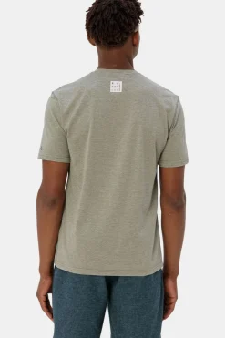 Clearance Vaude T-Shirt Men'S Mineo Striped T-Shirt Ii Agave